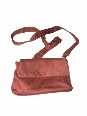 Anthropologie Textured Mauve Crossbody Bag